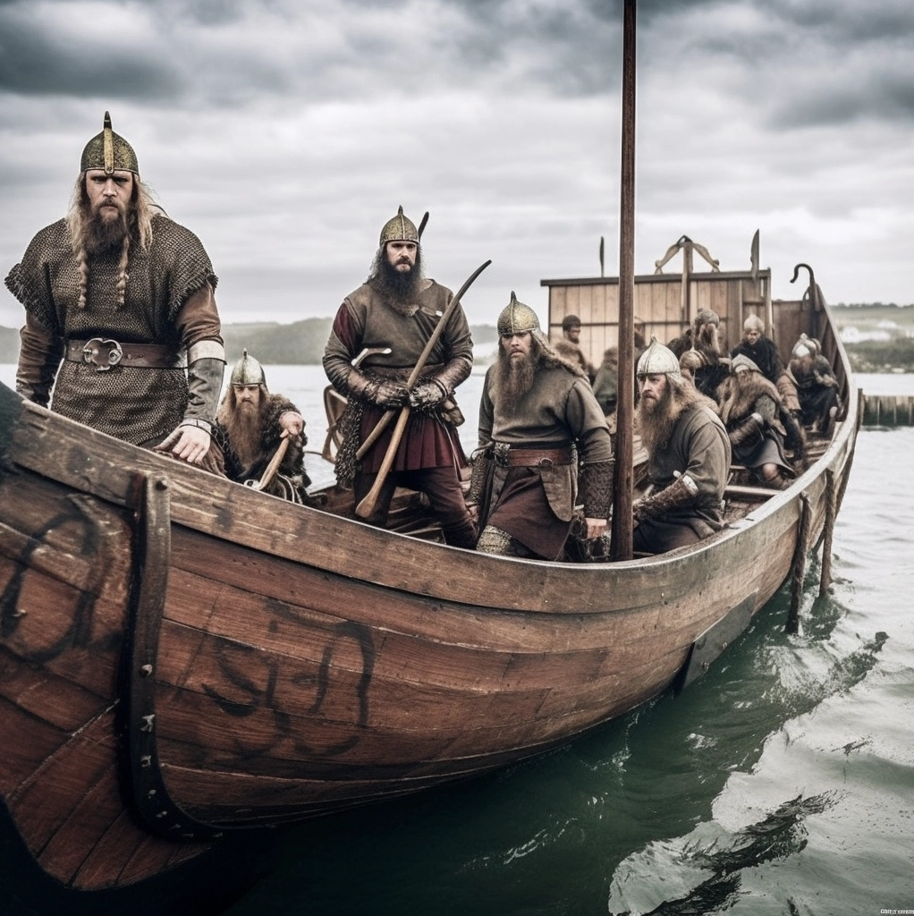 photo d'un drakkar de vikings